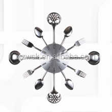 metal material knife and fork wall clock